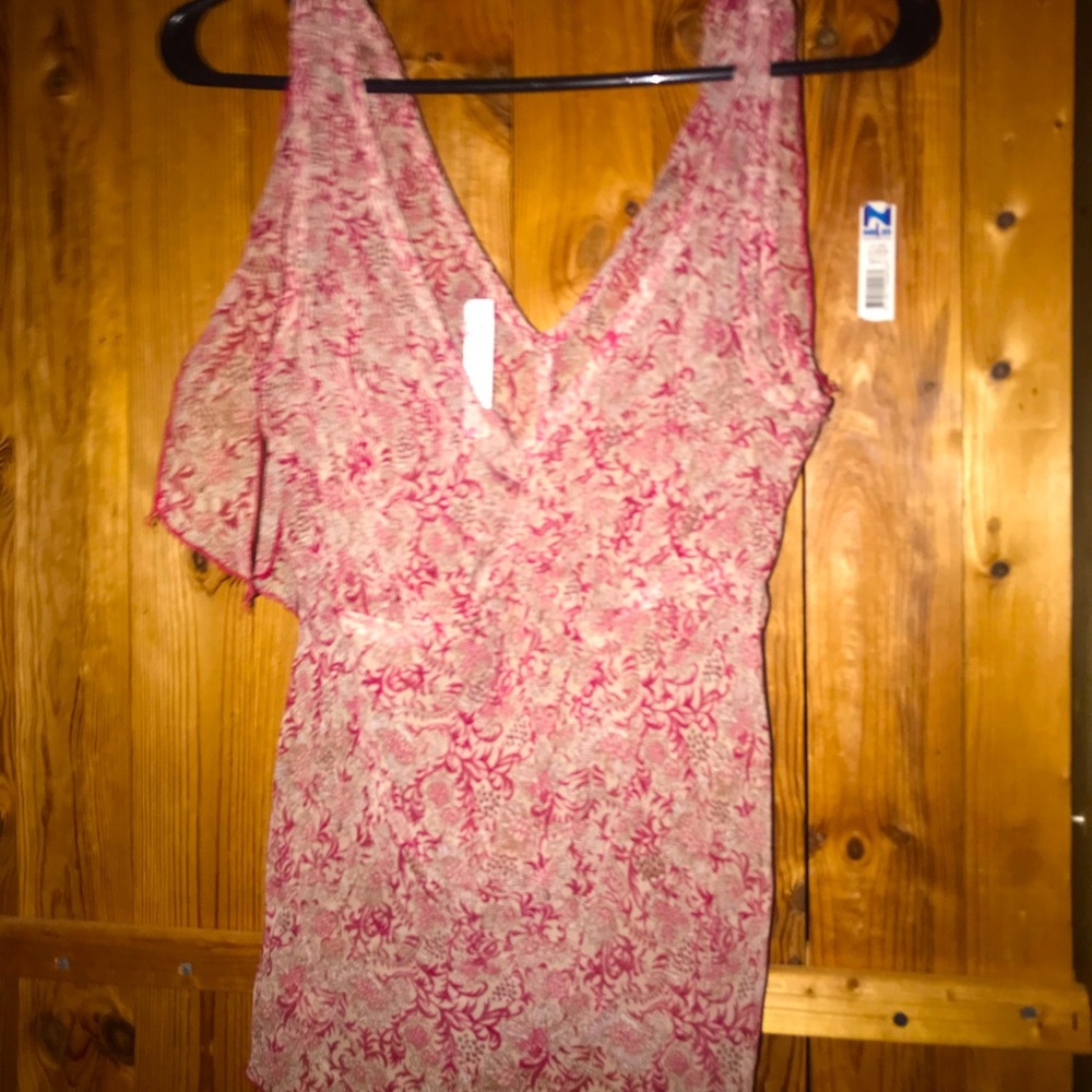 Maroon & Tan tank top size small